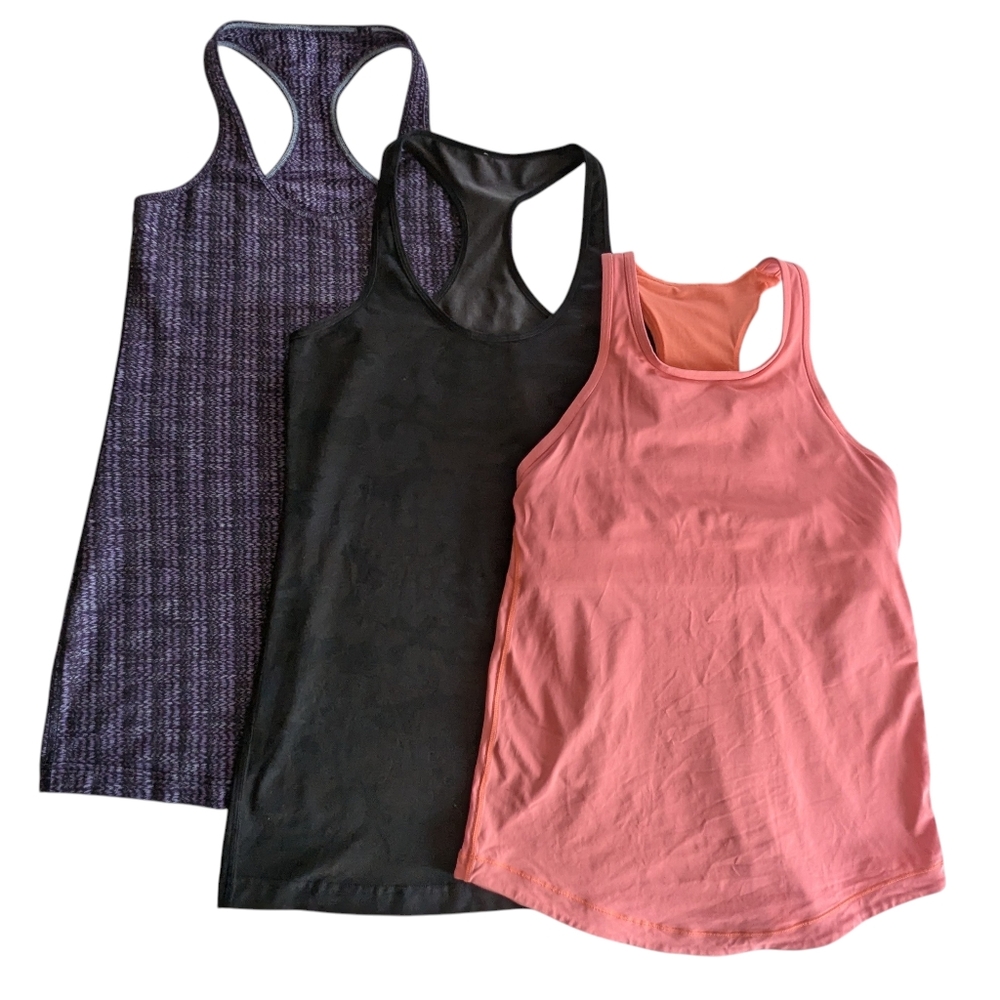 Set Of 3 Lululemon Racerback Tanks Size Small